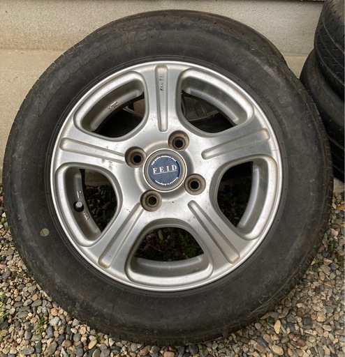 中古 BRIDGESTONE FEIDブリヂストン アルミホイール ノーマルタイヤ
