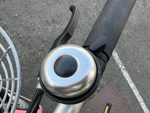 子供用自転車 22インチ 変速無し Sweet ドット柄 ピンク×ブラック 鍵1個 サドル破れあり☆札幌市 白石店 