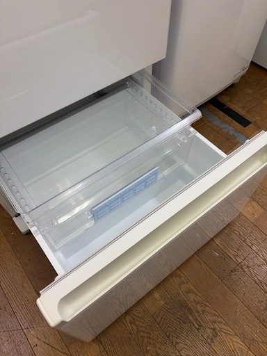 R20 人気のPanasonic!! ガラスパネル 5ドア冷蔵庫 NR-E431GV-W 2016年 411L