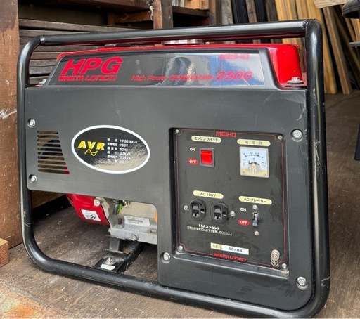 ワキタ MEIHO エンジン式発電機 60Hz HPG2500-6