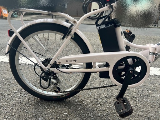 電動アシスト付き折りたたみ自転車⭐️半年使用のみ ❗️チェーンロック付き