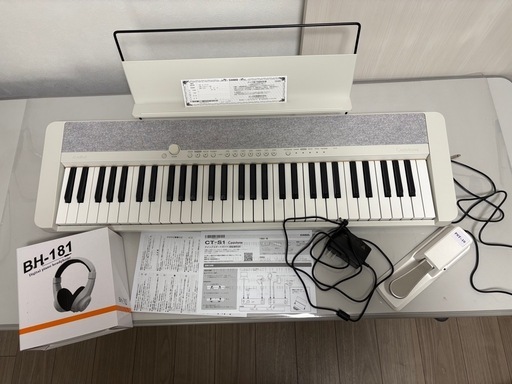 カシオキーボード　CT-Ｓ1ホワイト