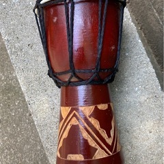 「決まりました」アフリカ製 民族楽器 ミニジャンベ 高さ20㎝の画像