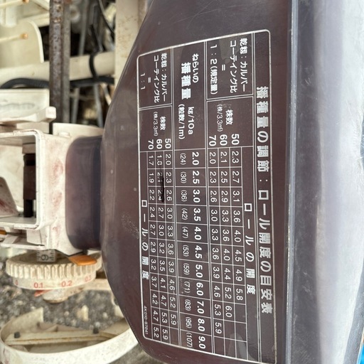 湛水 直播機DS-6NK.Kubota