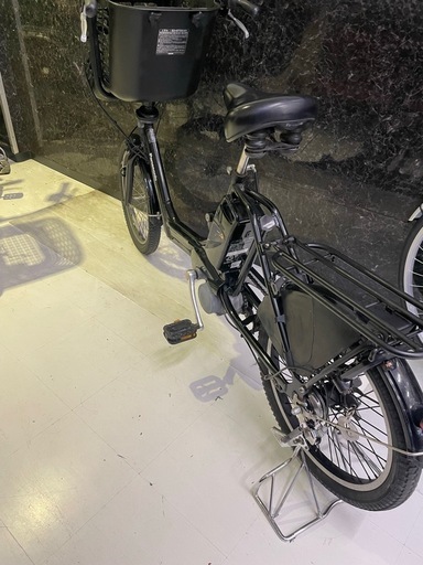 20インチパナソニック黒フロント子供載せ電動自転車オマケ付き