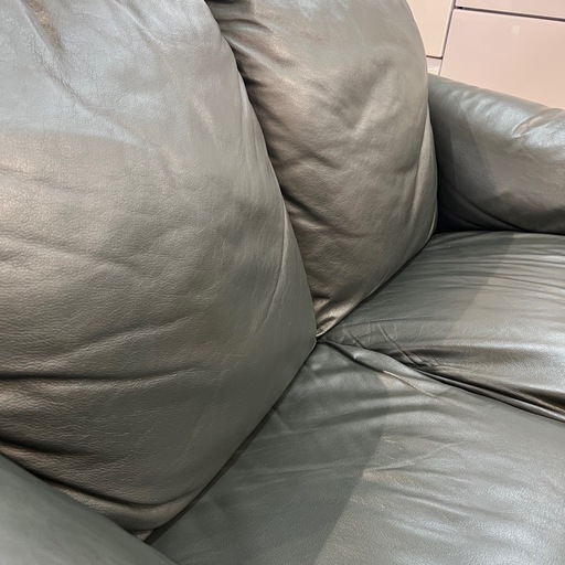 【トレファク神戸南店】2人掛けソファー （半革）【取りに来られる方限定】