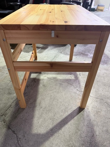 □無印良品 MUJI木製デスク パイン材 テーブル 作業台 学習机 デスク