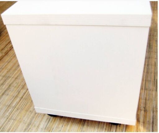テレビ台 ホワイト　幅 66.5cm × 奥行 29cm × 高さ 37cm　オープン収納　キャスター付き　コンパクト　一人暮らし　省スペース　1209ZS
