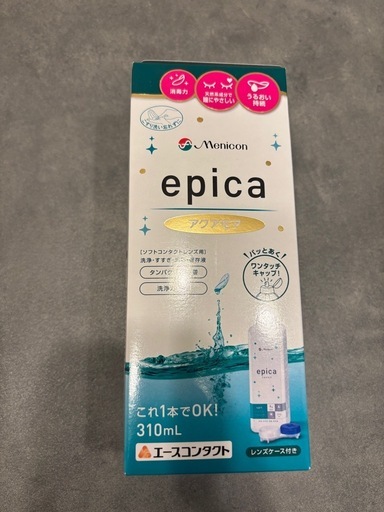 メニコン　epica アクアモア　コンタクト液　10本セット