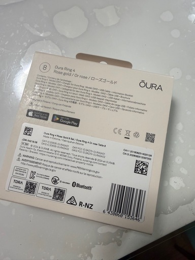 Oura Ring 4 ローズゴールド サイズ8 美品 ほぼ未使用