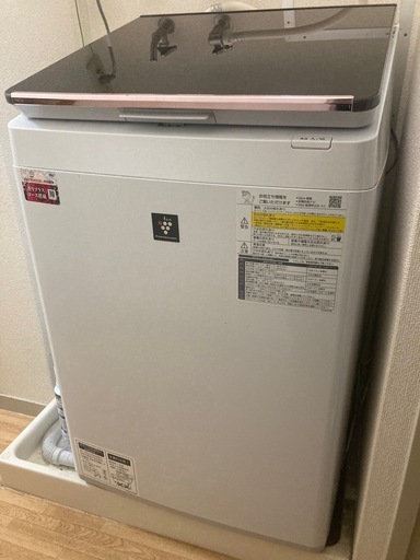 シャープ縦型洗濯乾燥機【ES-PD10D】 (タカテック) 天王寺の生活家電 