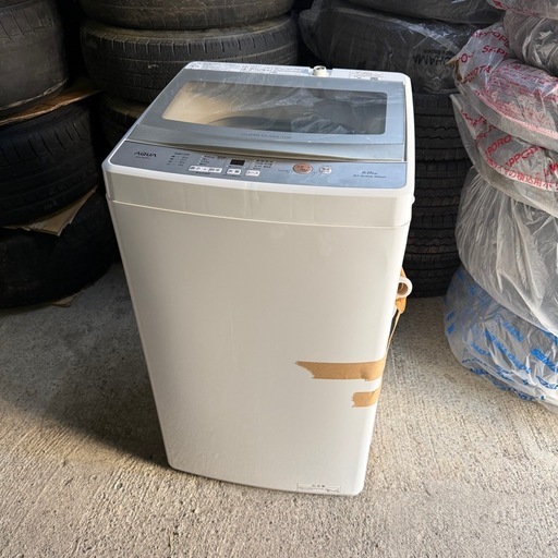 【2022年製】AQUA 洗濯機 5.0kg AQW-S5M(W)