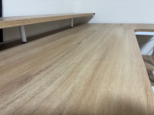 [幅120] ディスプレイ棚付き L字デスク 120cm幅