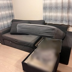 4/11(土)、18(土)、19(日)引取り限定　IKEAソファベッドVILASUNDの画像