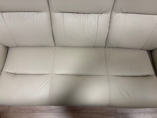 3人掛けソファ 合皮タイプ(PD02-2 Nシールド BE)