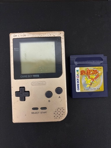 ゲームボーイポケット　ゴールド　グリーン　ポケモン金、銀セット