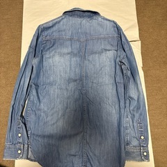 古着　ELLE シェルボタン　ダンガリーシャツの画像