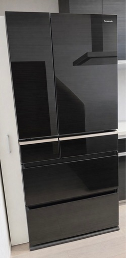 Panasonic 665L 大型冷蔵庫 NR-F673WPV ミラー黒 美品 動作良好