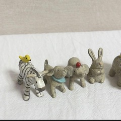 ガーデンマスコット 動物の置物セット オーナメントの画像