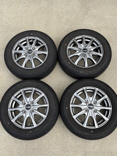 エブリィワゴン155/70R13アルミホイールセット (ティーダボ) 北大曲の 