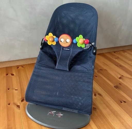 BABYBJORN ベビービョルンバウンサー BlissAir メッシュ アンスラサイト ネイビー