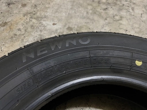 売約済 25年製 9.5部山 ブリヂストン ニューノ 145/80R13