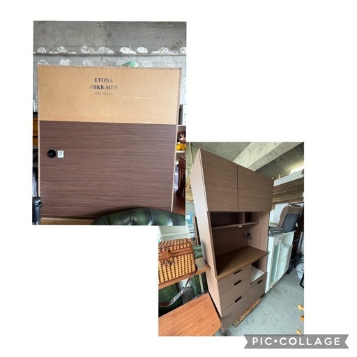エトナキッチンボード　　高さ180×幅88.5×奥行42㎝　0407-01