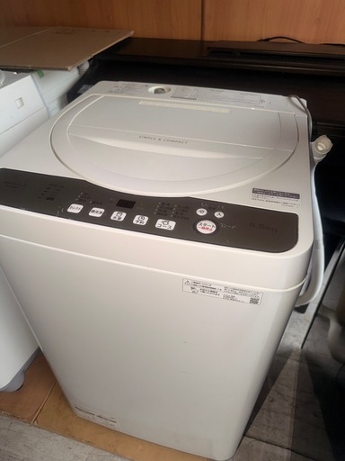 シャープ 洗濯機 5.5kg 2021年製