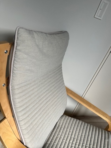 IKEAイケア　ポエング　パーソナルチェア　オットマン付き