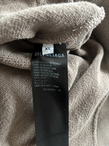 【新品】BALENCIAGA ブラウン フードパーカー XS