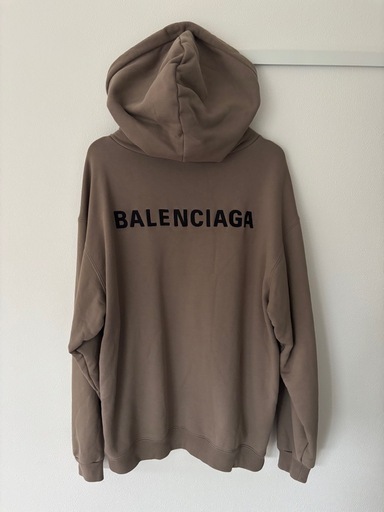 【新品】BALENCIAGA ブラウン フードパーカー XS