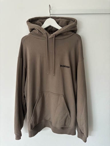 【新品】BALENCIAGA ブラウン フードパーカー XS