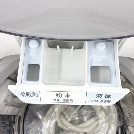 【ドリーム池田】◎ジモティ割7%◎SHARP/シャープ「8kg 縦型洗濯機」ファミリー向け　ES-GV8F 2022年製　給水ホース付