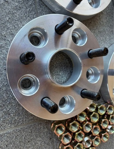 鍛造DURAXワイドトレッドスペーサー25ミリPCD120M14×1.5レクサスLS40アルファードヴェルファイア