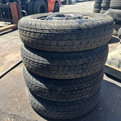 鉄ホイールタイヤセット　４本145/R12 タイヤ製年2022年