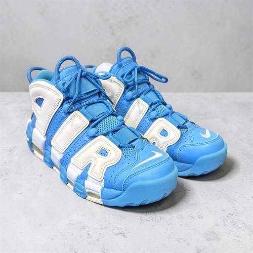 NIKE モアテンGSユニバーシティブルー 25cm 人気カラー