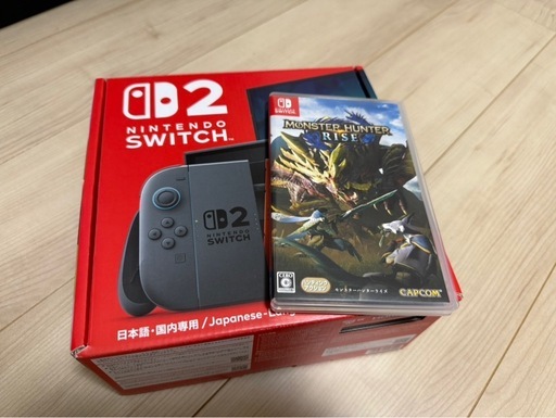 【極美品・総プレイ30分】Nintendo Switch2本体モンハン付き 完品