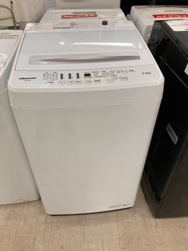安心の6ヶ月保証付き！Hisense全自動洗濯機2021年製6.0kg【トレファク堺福田店】