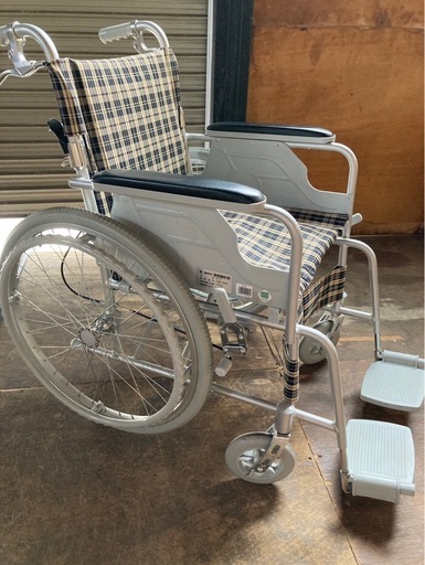 TacaoF 介助用車椅子 チェック柄