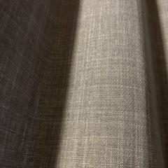 遮光付きグレーのカーテンとレースセットの画像