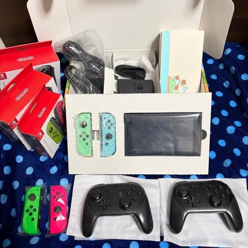 (全品純正)Switch本体+ジョイコン+プロコン2つセット