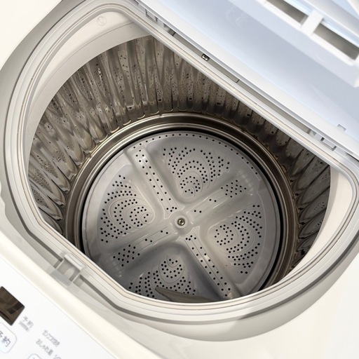 【超美品‼️】シャープ 2023年製 6.5/3.5kg縦型洗濯乾燥機 洗濯機 洗･乾90分コース シルバー♪