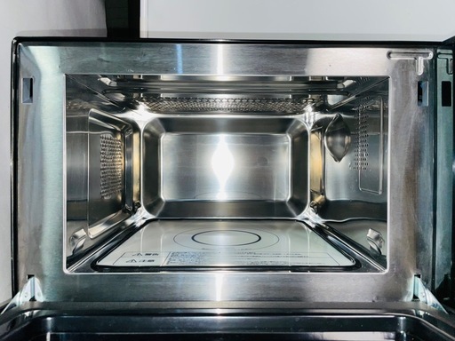 天) 582.アイリスオーヤマ オーブンレンジ MO-F1805-B 2022年製 美品