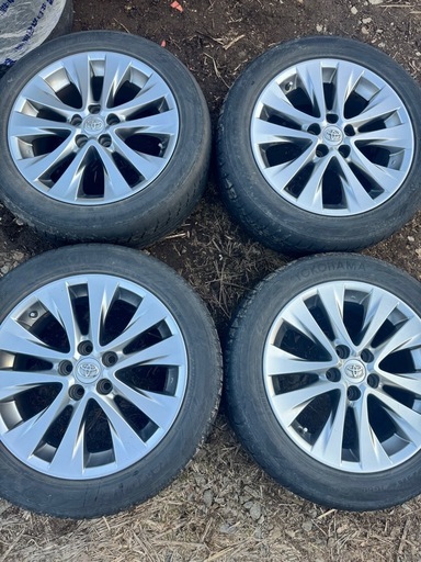 【決まりました】
トヨタ純正18インチアルミホイール 18×7.5J+55  235/50R18 2017年製造スタッドレス アルファ
