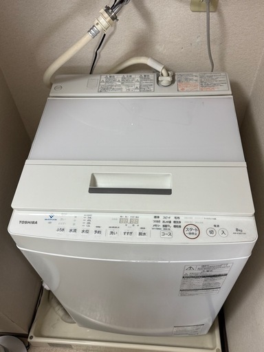 【お値下げしました！】TOSHIBA 縦型洗濯機 洗濯機　8kg  【2019年式】