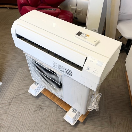 ②【超美品‼️】三菱 2021年製 6畳用エアコン 霧ヶ峰 ハイブリッド運転 ストロング冷房 100V/2.2kw