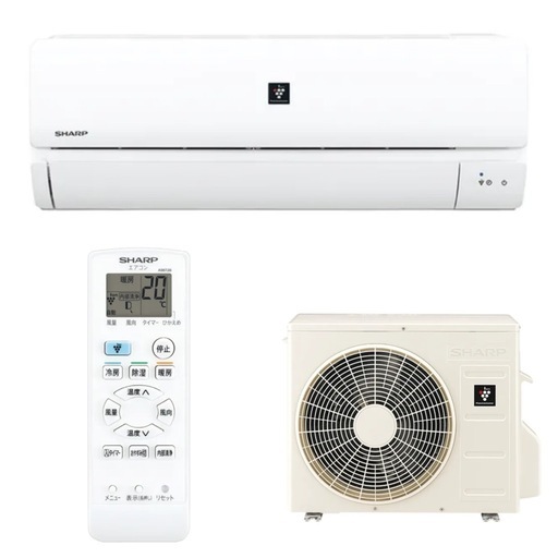 【超美品‼️】シャープ 2022年製 6畳用エアコン プラズマクラスター すこやかシャワー気流 100V/2.2kw