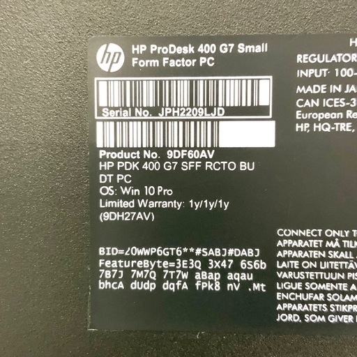 HP ProDesk 400G7 Small 