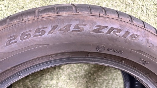 ピレリ タイヤ 265/45 ZR18 1本　23年度