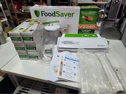 【美品】コールマン 「FoodSaver フードセーバー 家庭用 真空パック機  V2240」専用パックロール付き 真空パック機 食品保存 冷凍保存③